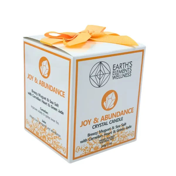 joy-abundance-crystal-candle carnelian crystal candle for joy and abundance