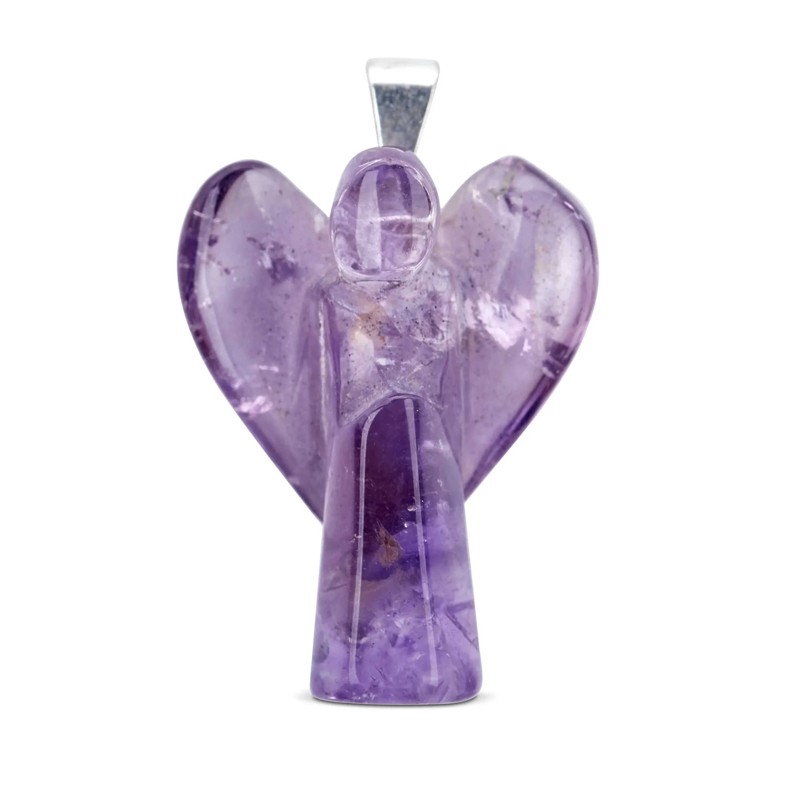 amethyst angel pendant
