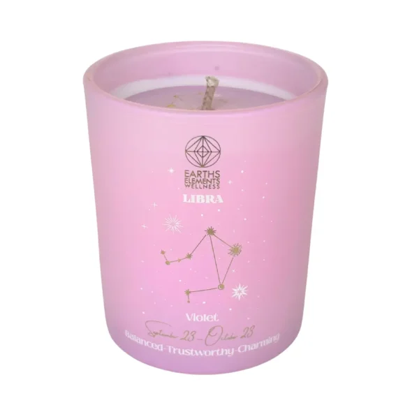 libra zodiac candle