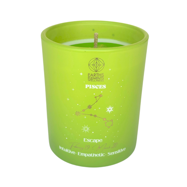 pisces zodiac candle