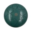green steel tongue drum