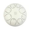 white steel tongue drum